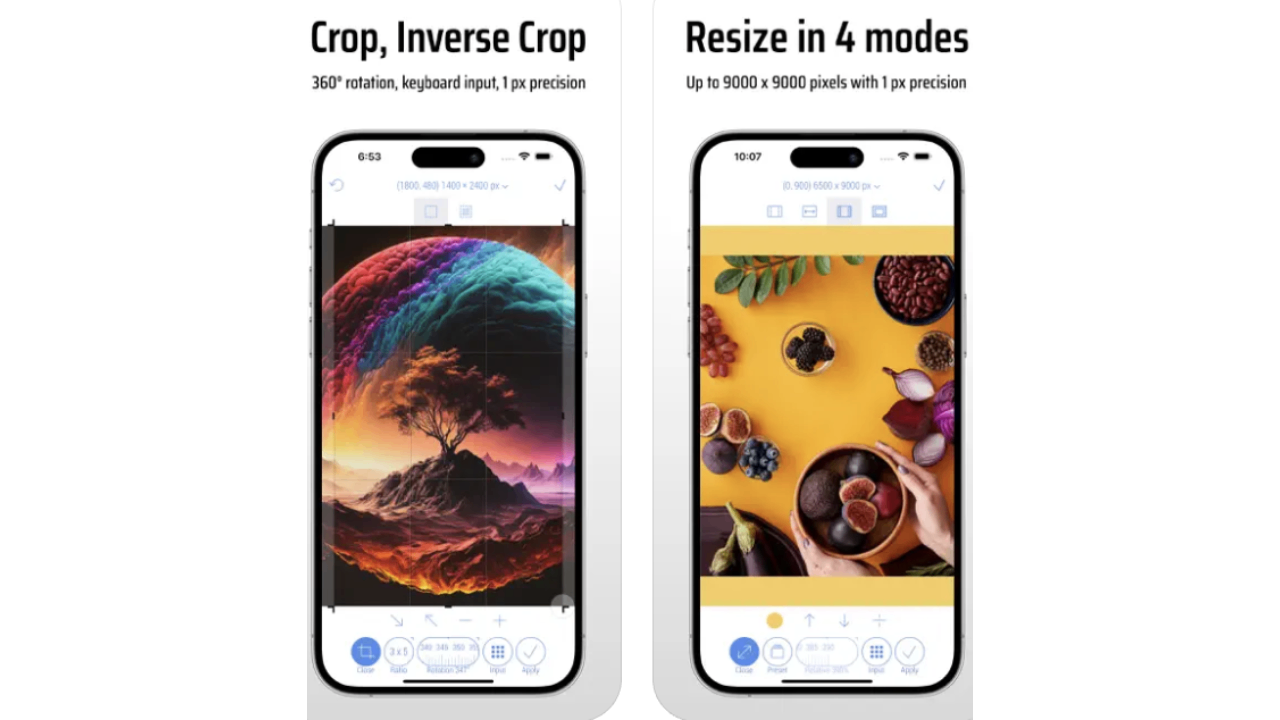 CropSize - Pas grootte aan, snijd afbeeldingen bij