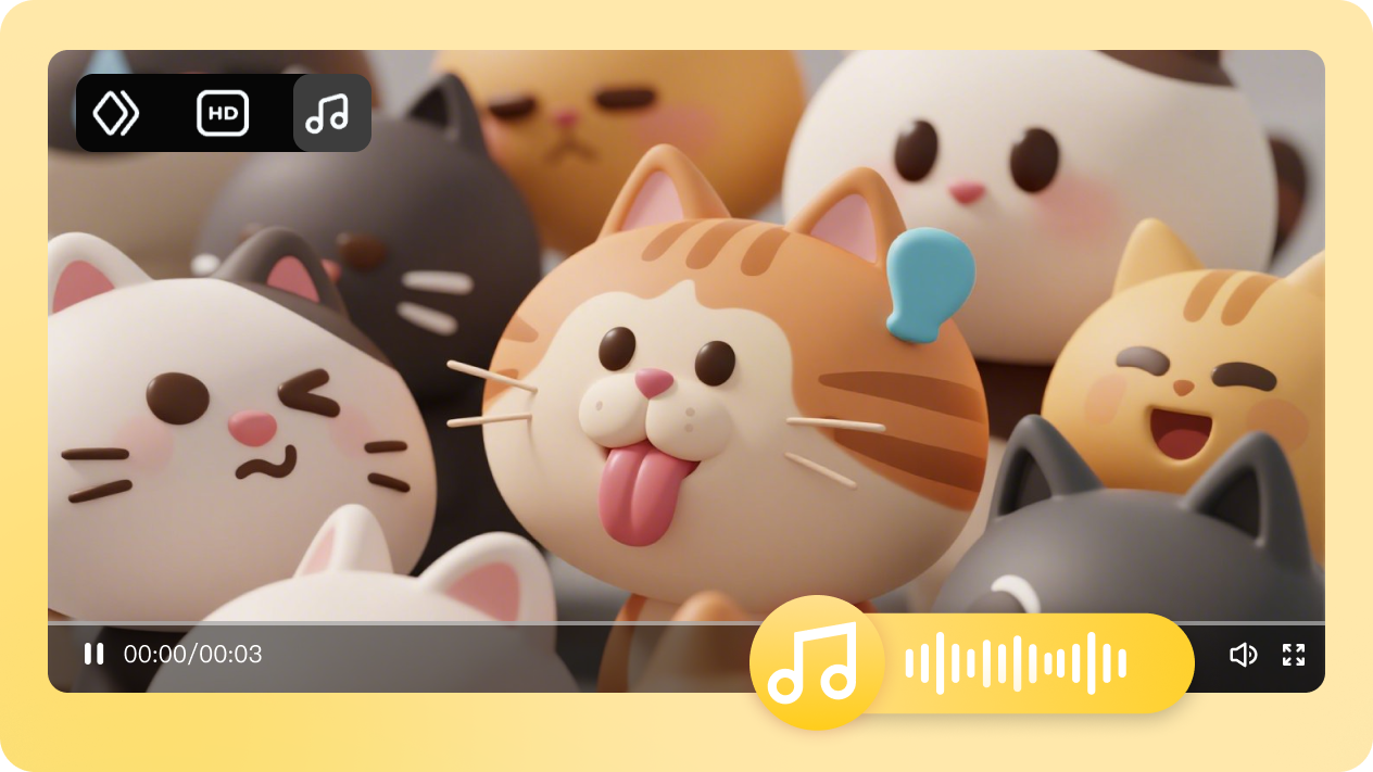 IA características do criador de vídeo meme