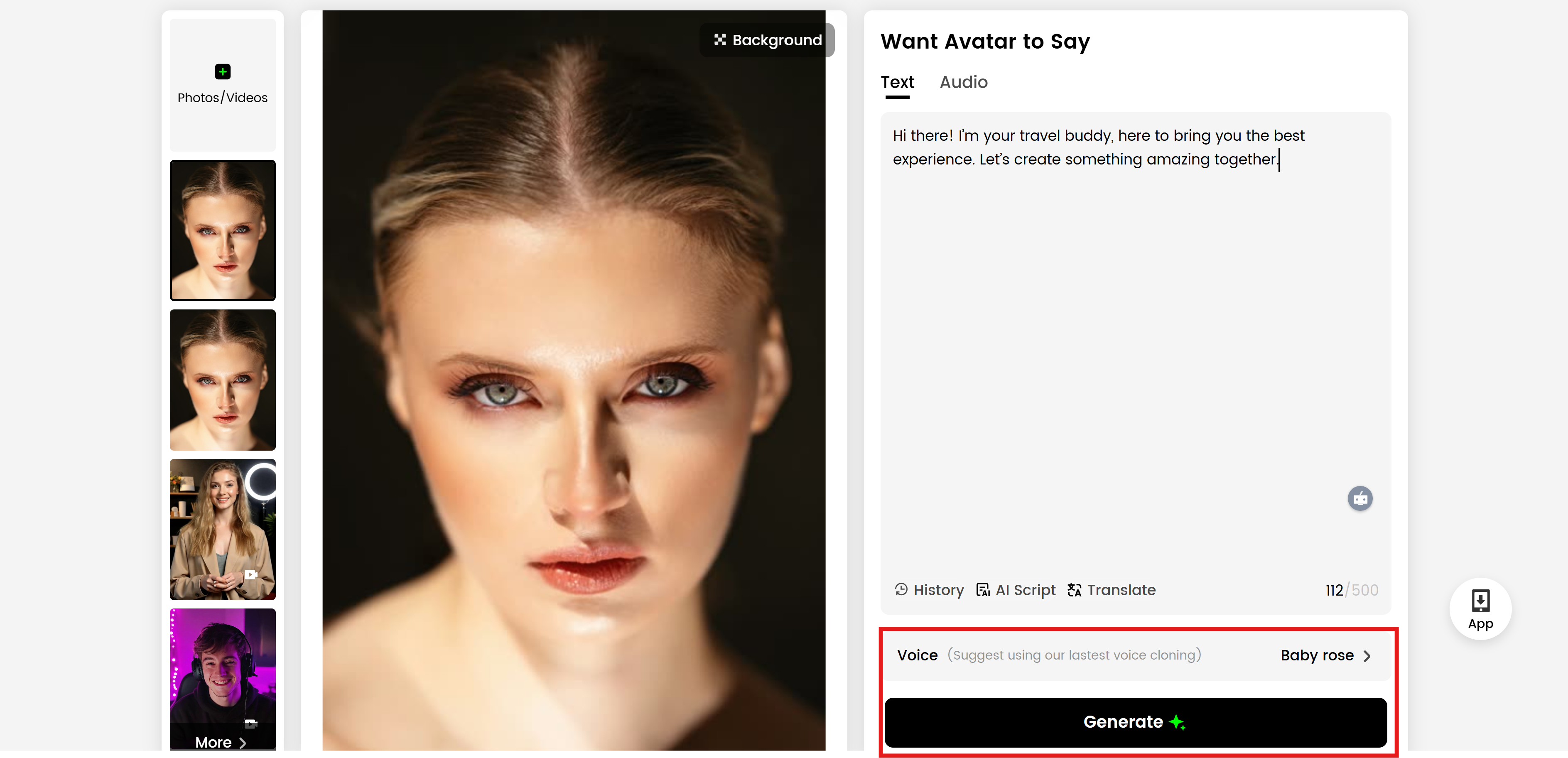 DreamFace: Generate avatar