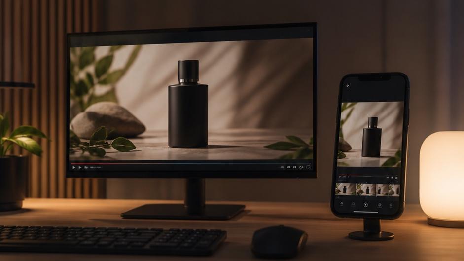 Gyllene timmars strandporträtt av en fiktiv vuxen ansiktslös YouTube-video ansiktslös studio