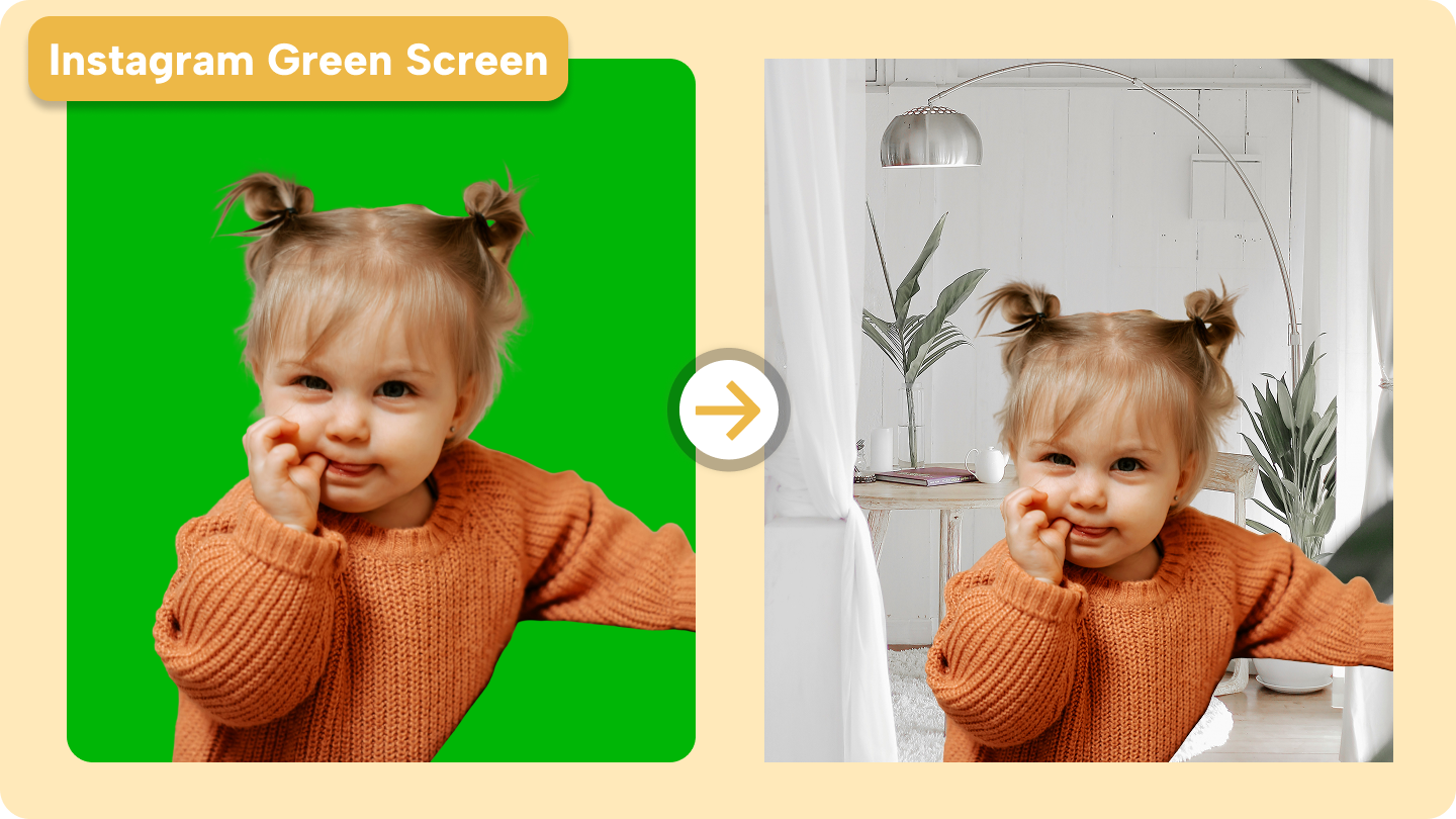 layar hijau Instagram