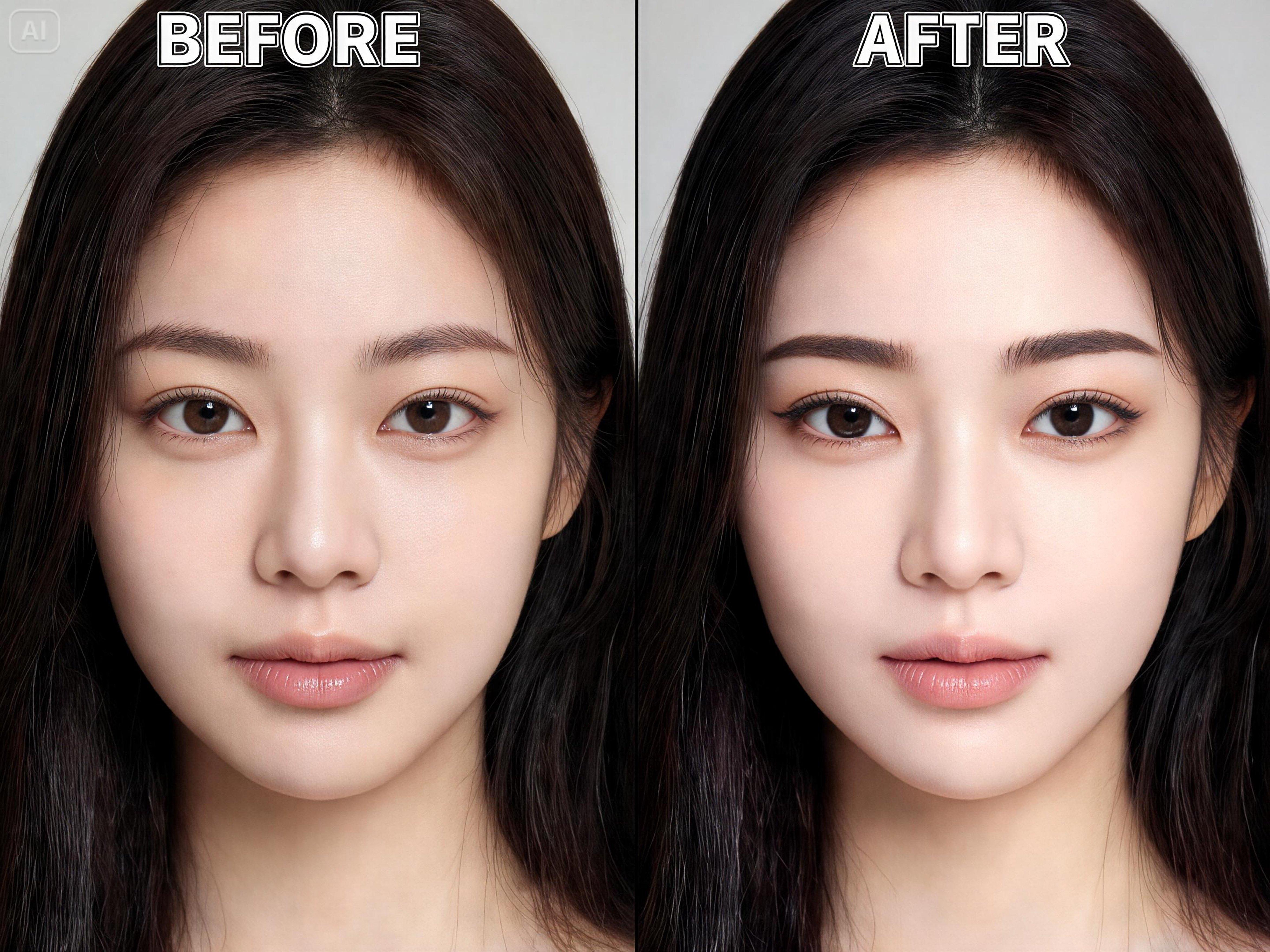 Mag-prompt para sa isang tinukoy na straight brow edit