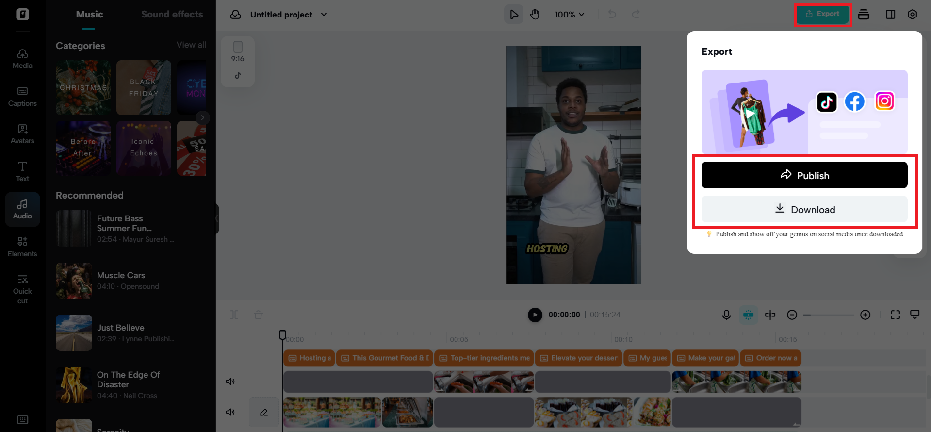 Export your video