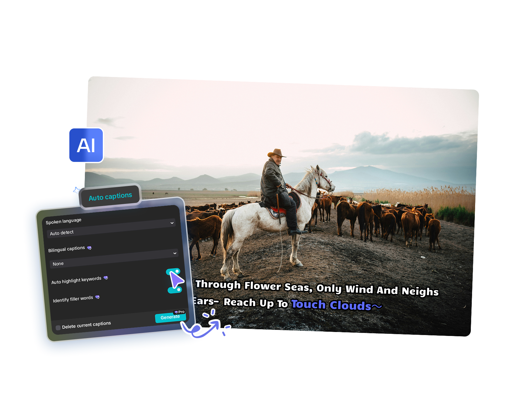 Auto-highlight video keywords in CapCut