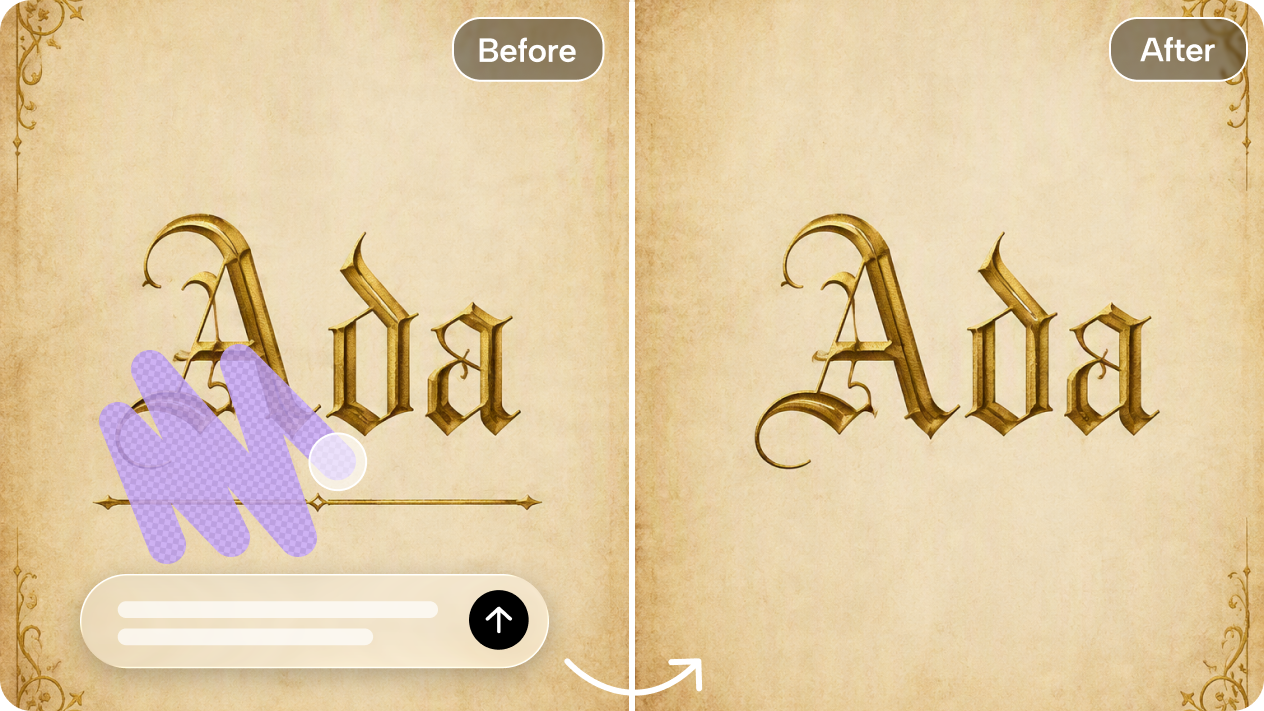 Refine strokes with AI editing
