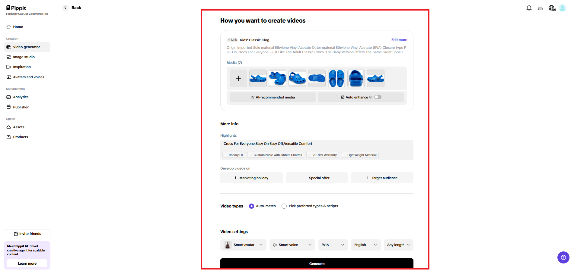 How do you want to create a video page