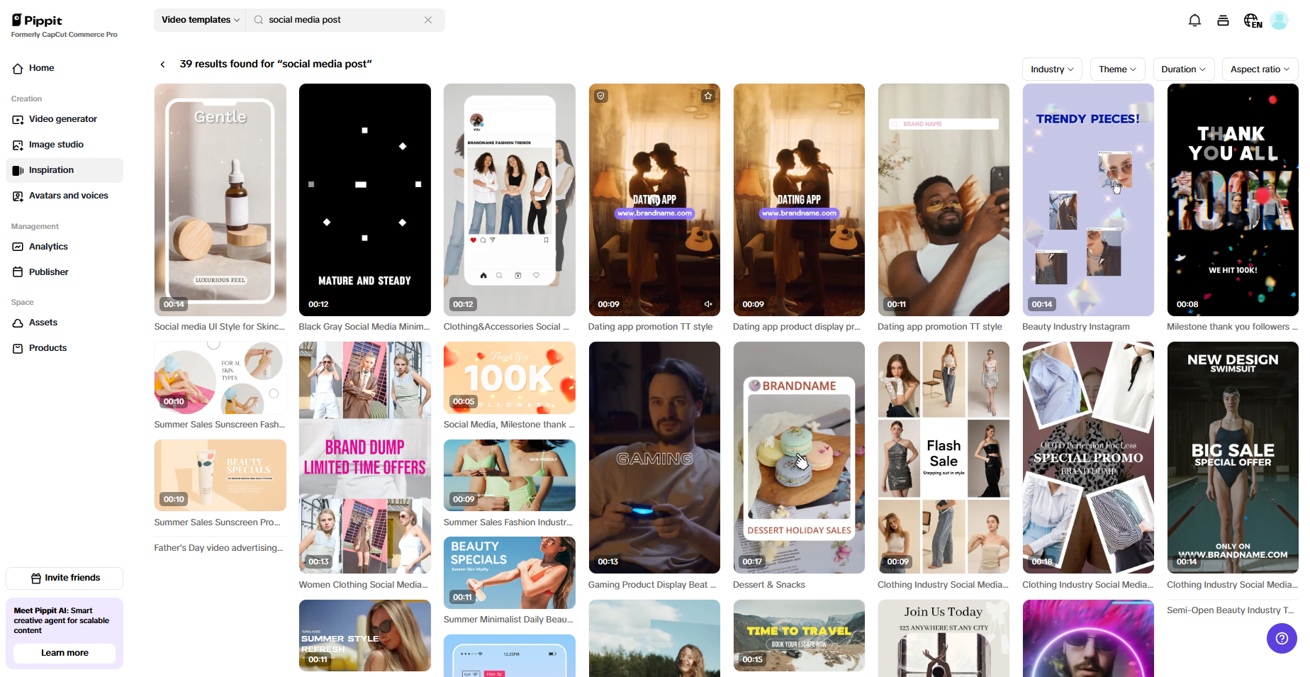 Customizable templates