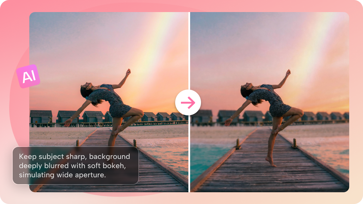 Turn any photo into a professional blurred background shot
