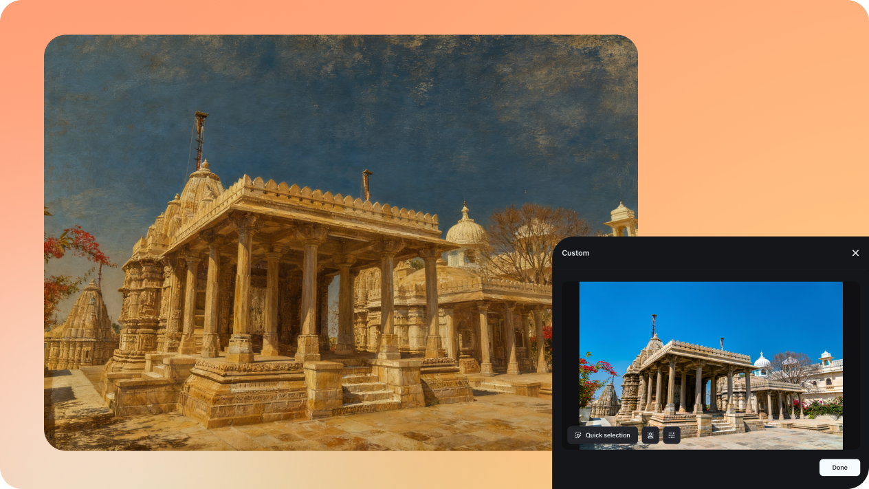 art painting with metallic effect generatorr