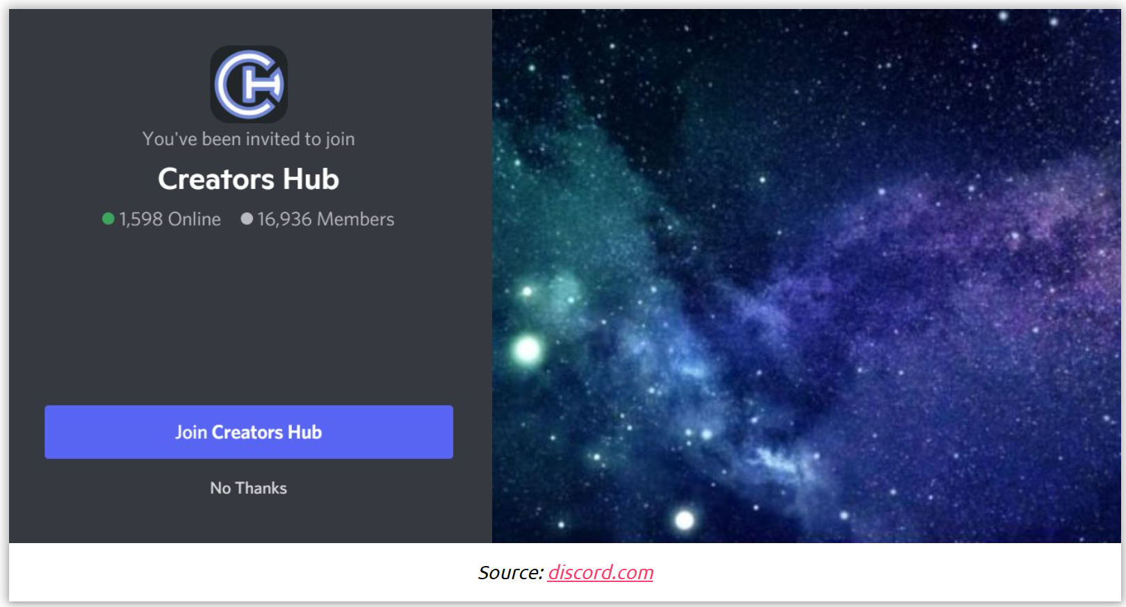 Creator's Hub a YouTube promóciója a Discord-on