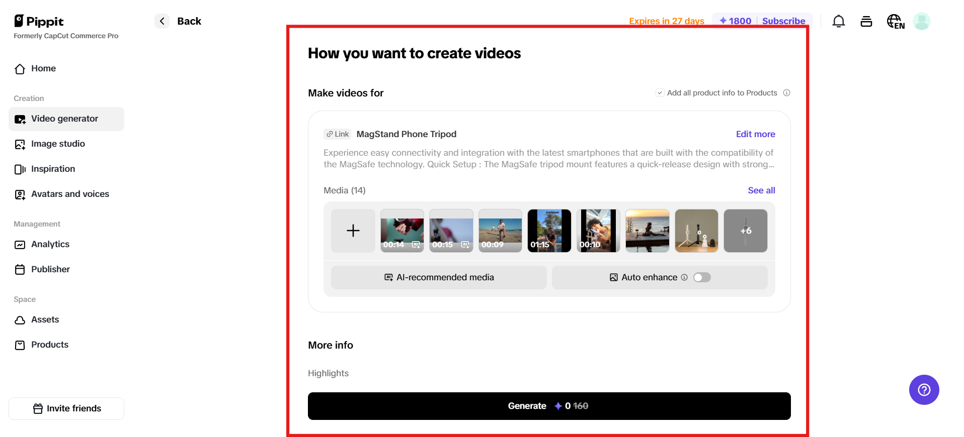How you want to create videos