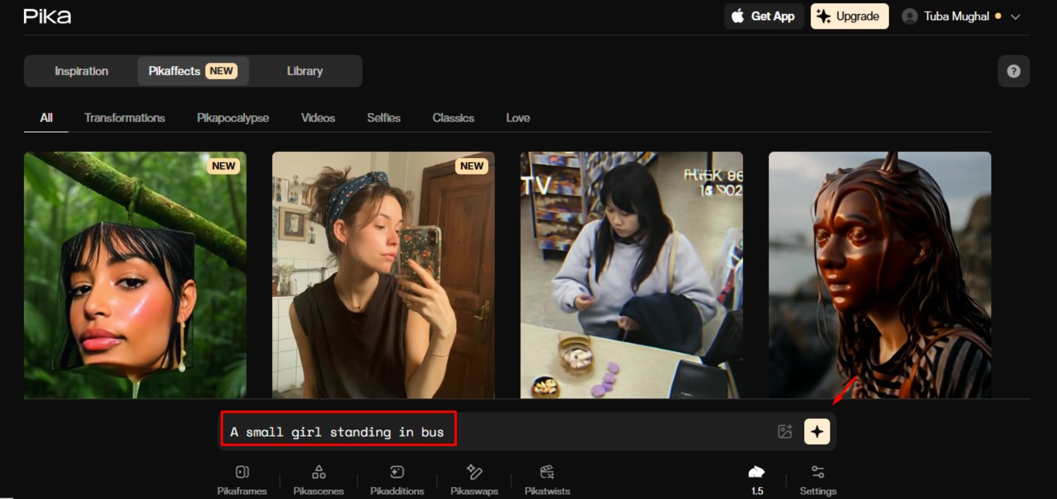 Adding your text prompt to the box