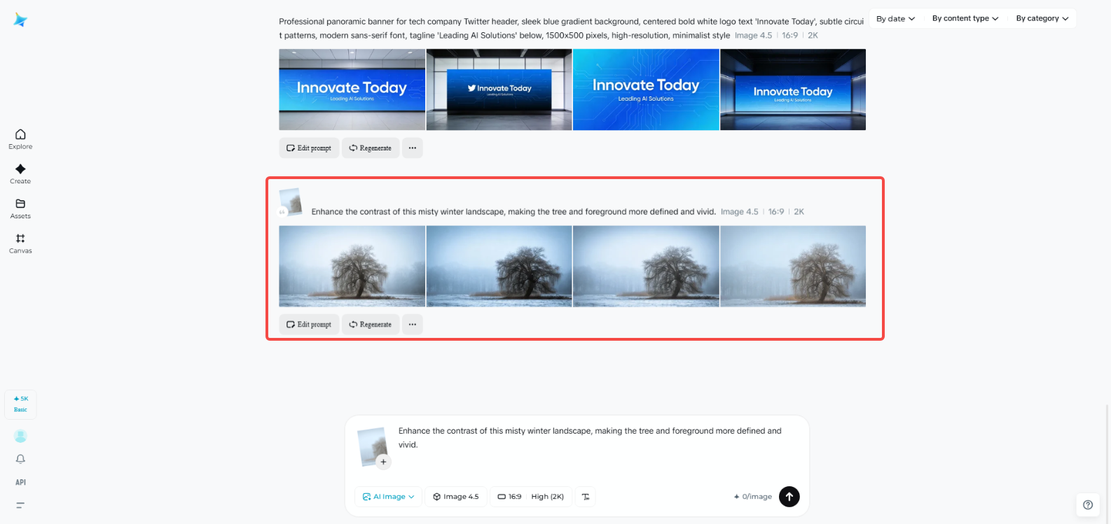 Increase image contrast