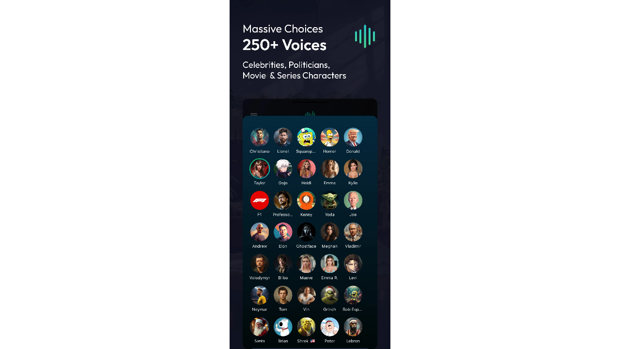 หน้าตาโปรแกรม Voice Changer AI