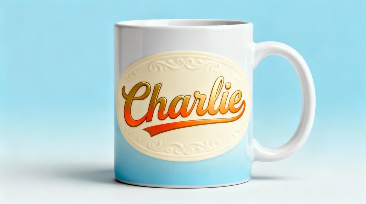 Names and nicknames on mug