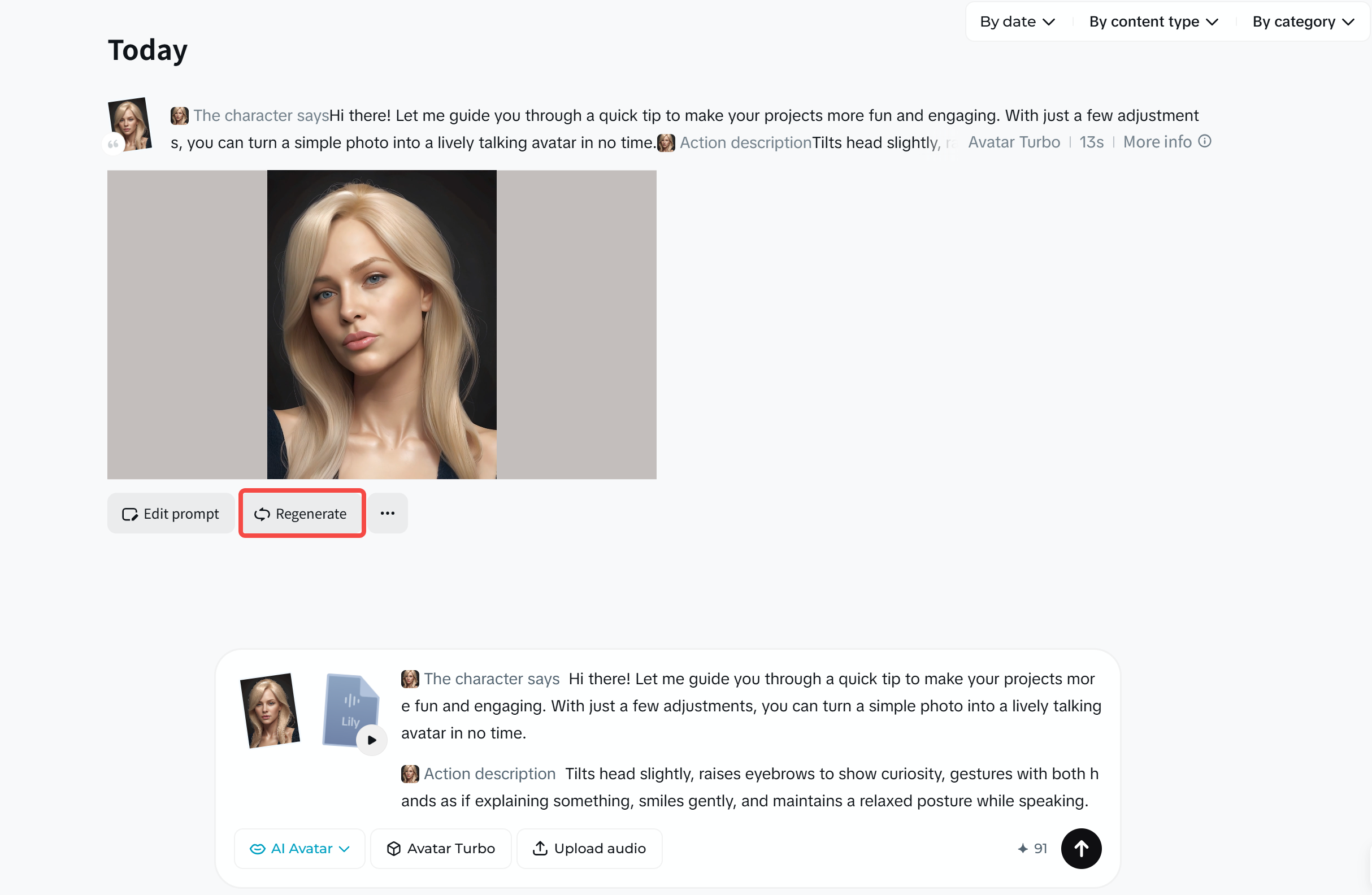 Animate photo AI for free with resync