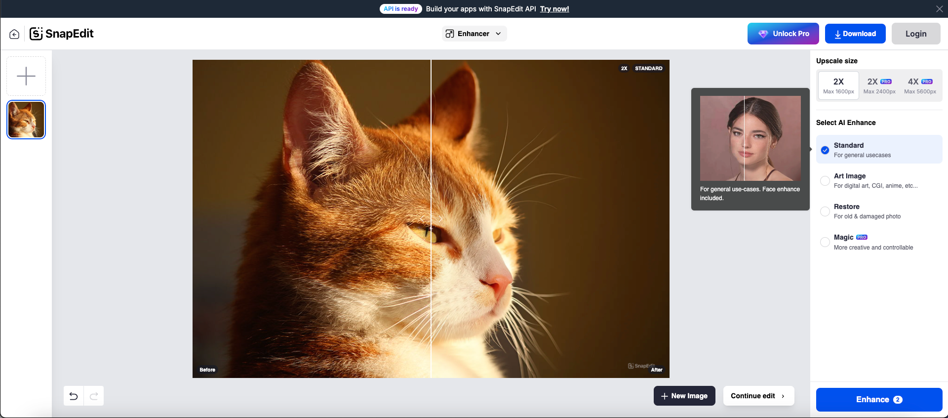 SnapEdit förbättrar fotosidan