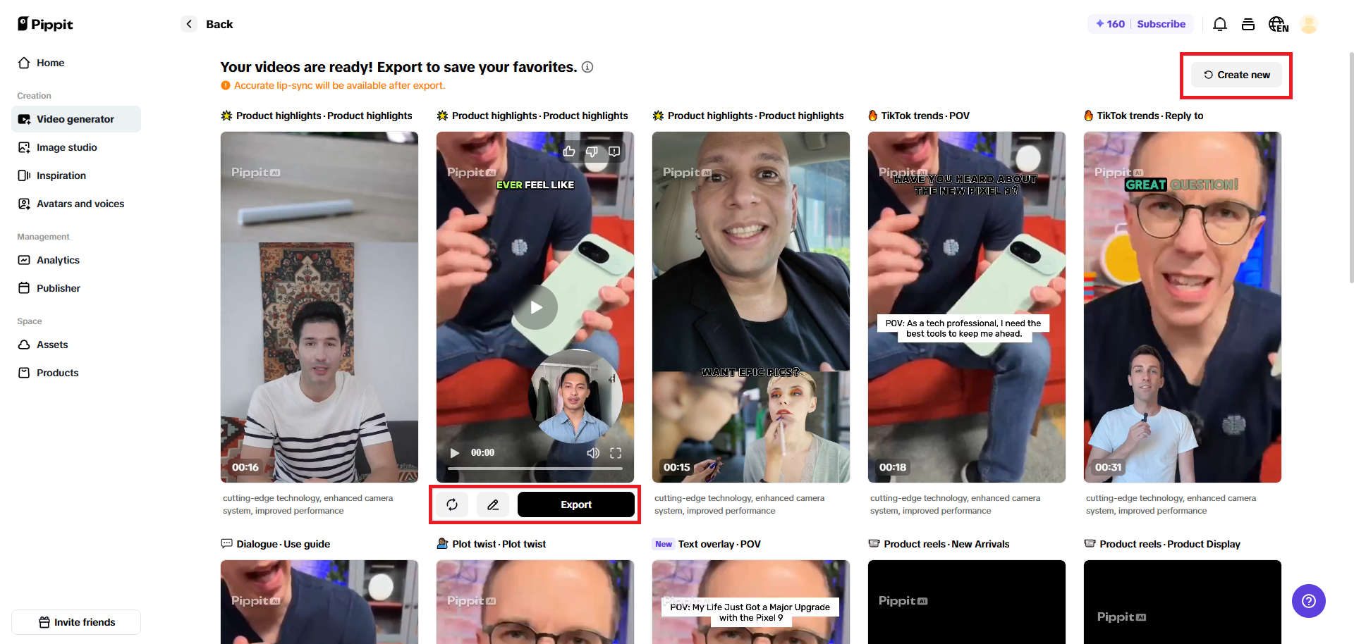 Selecciona tu video preferido