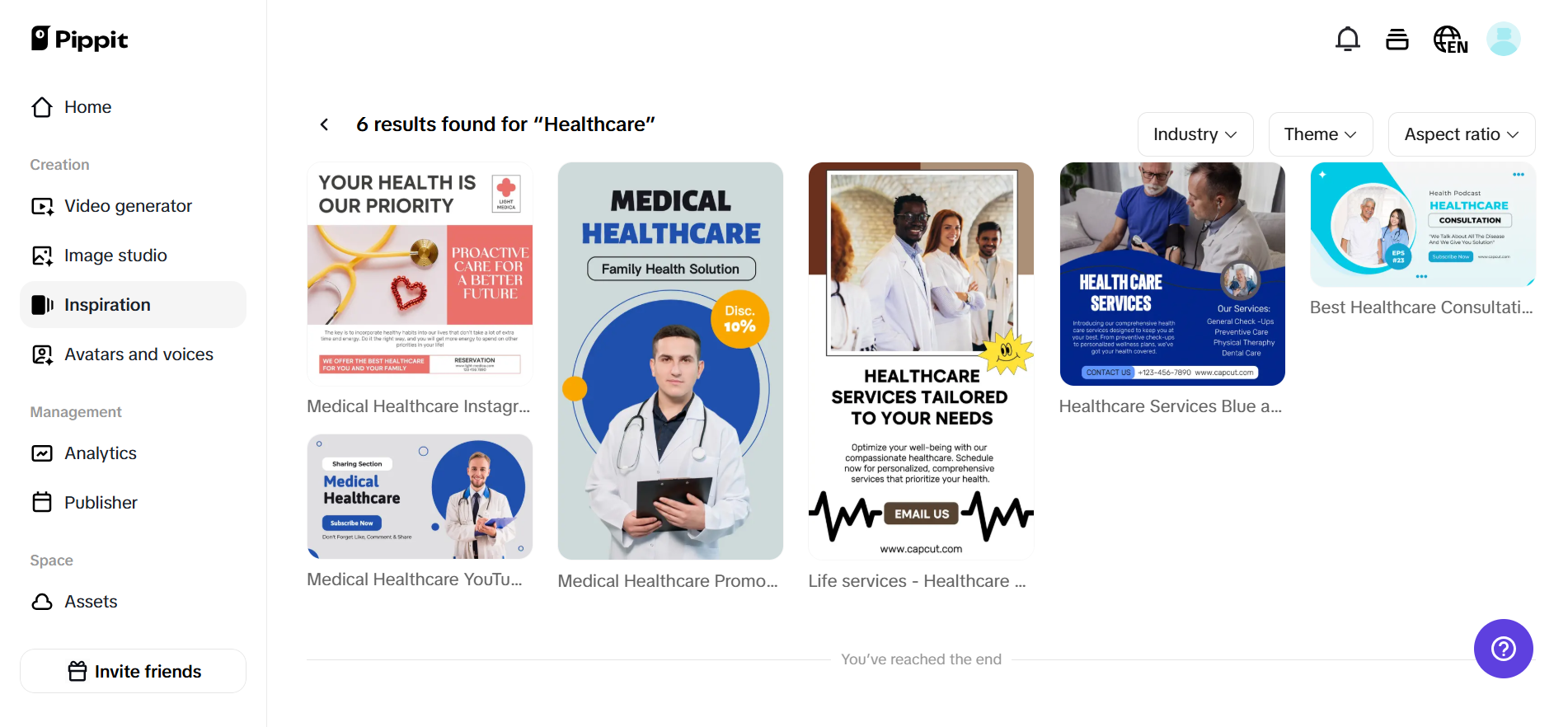 Healthcare templates