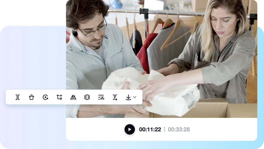 Editor de video online com ferramentas avançadas de edição