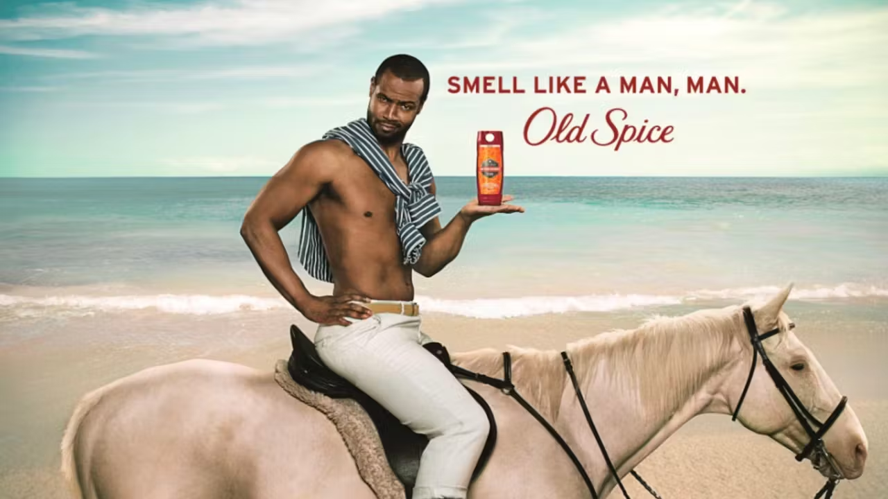 Campanha \"O Homem com o Cheiro que Seu Homem Poderia Ter\" da Old Spice