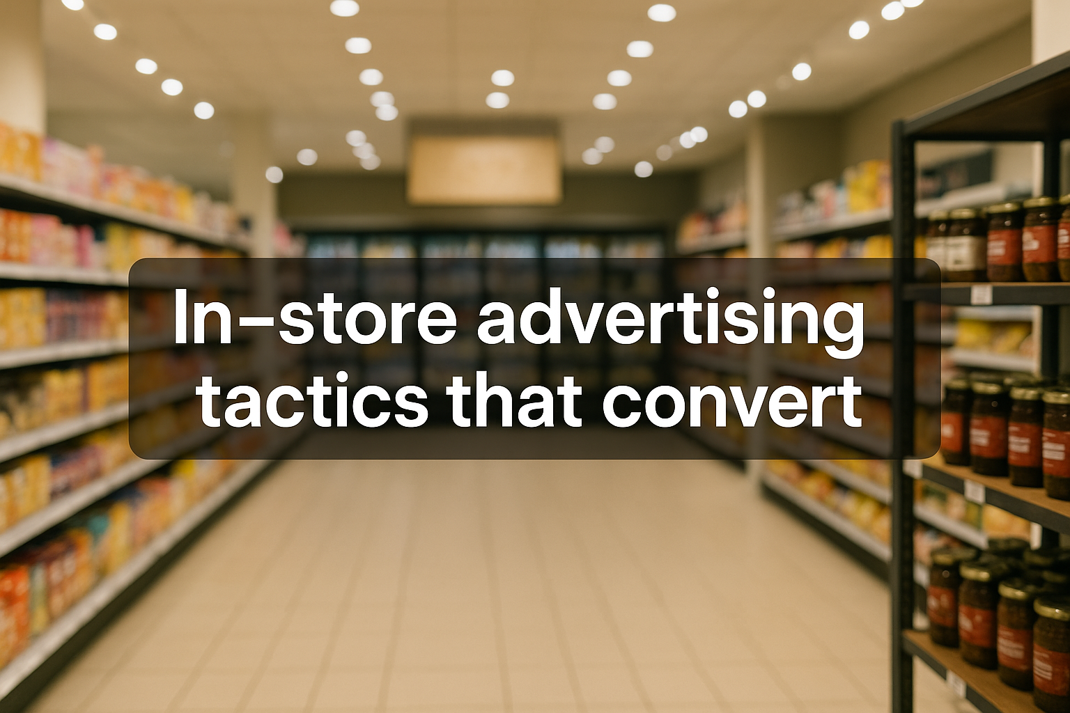 Mga taktika sa advertising sa loob ng tindahan