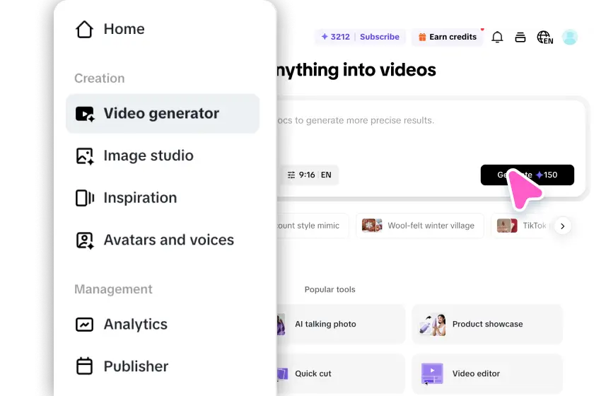 Fazer upload de links ou mídia de produtos