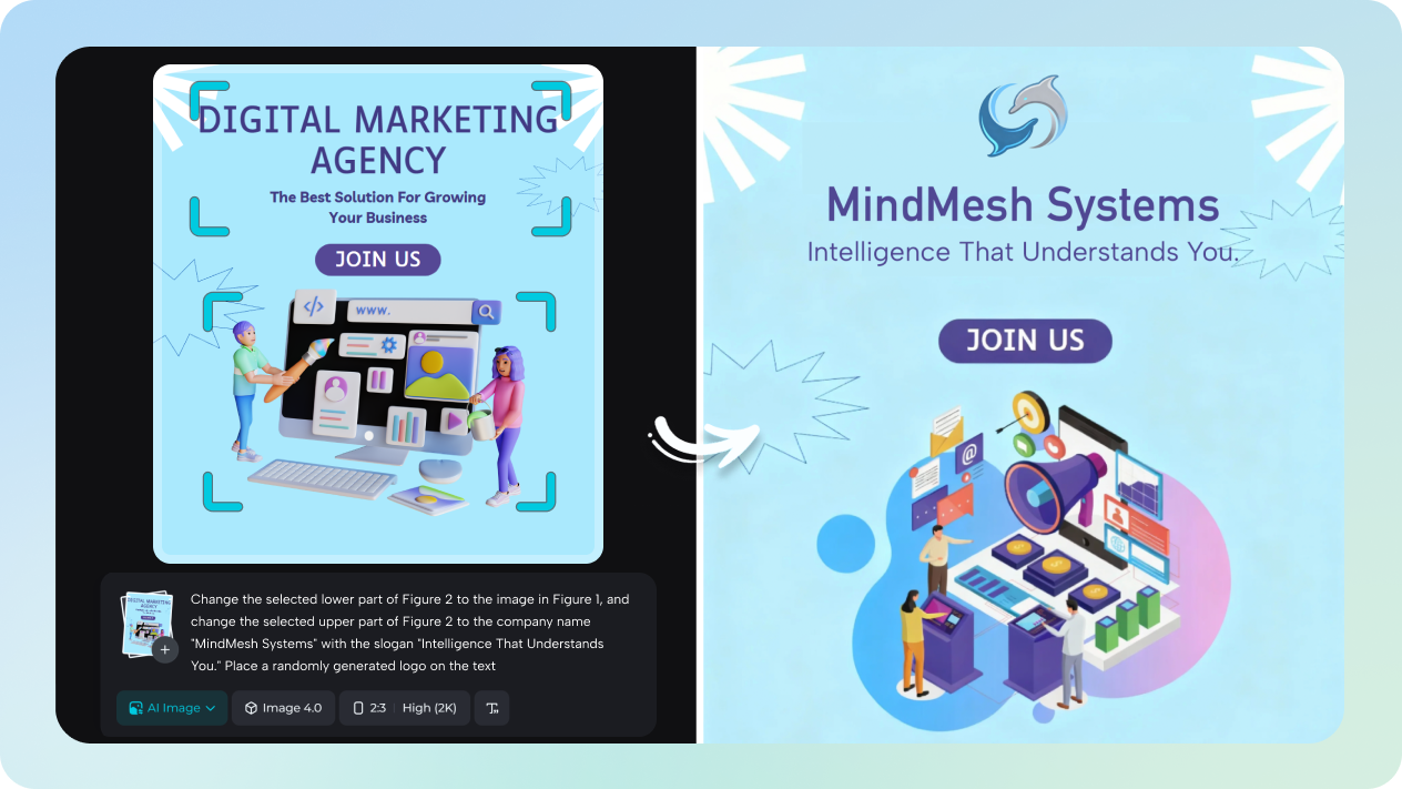 interactive digital marketing poster