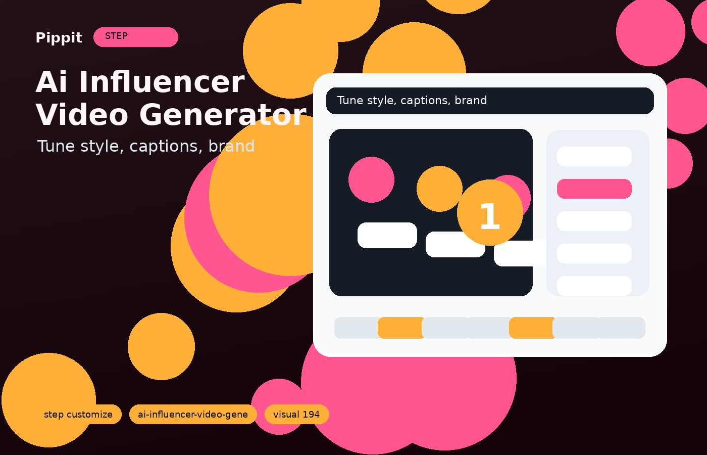 ai influencer video generator customization workflow in Pippit