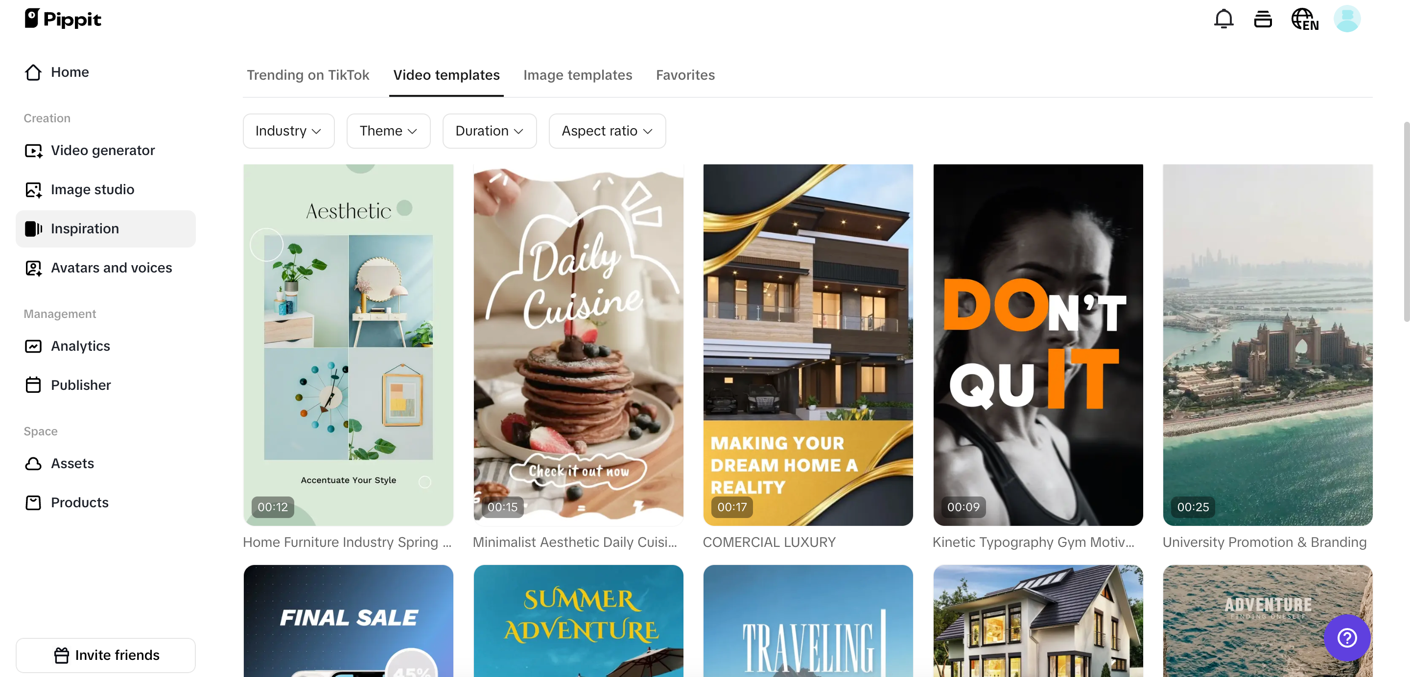 Customizable templates