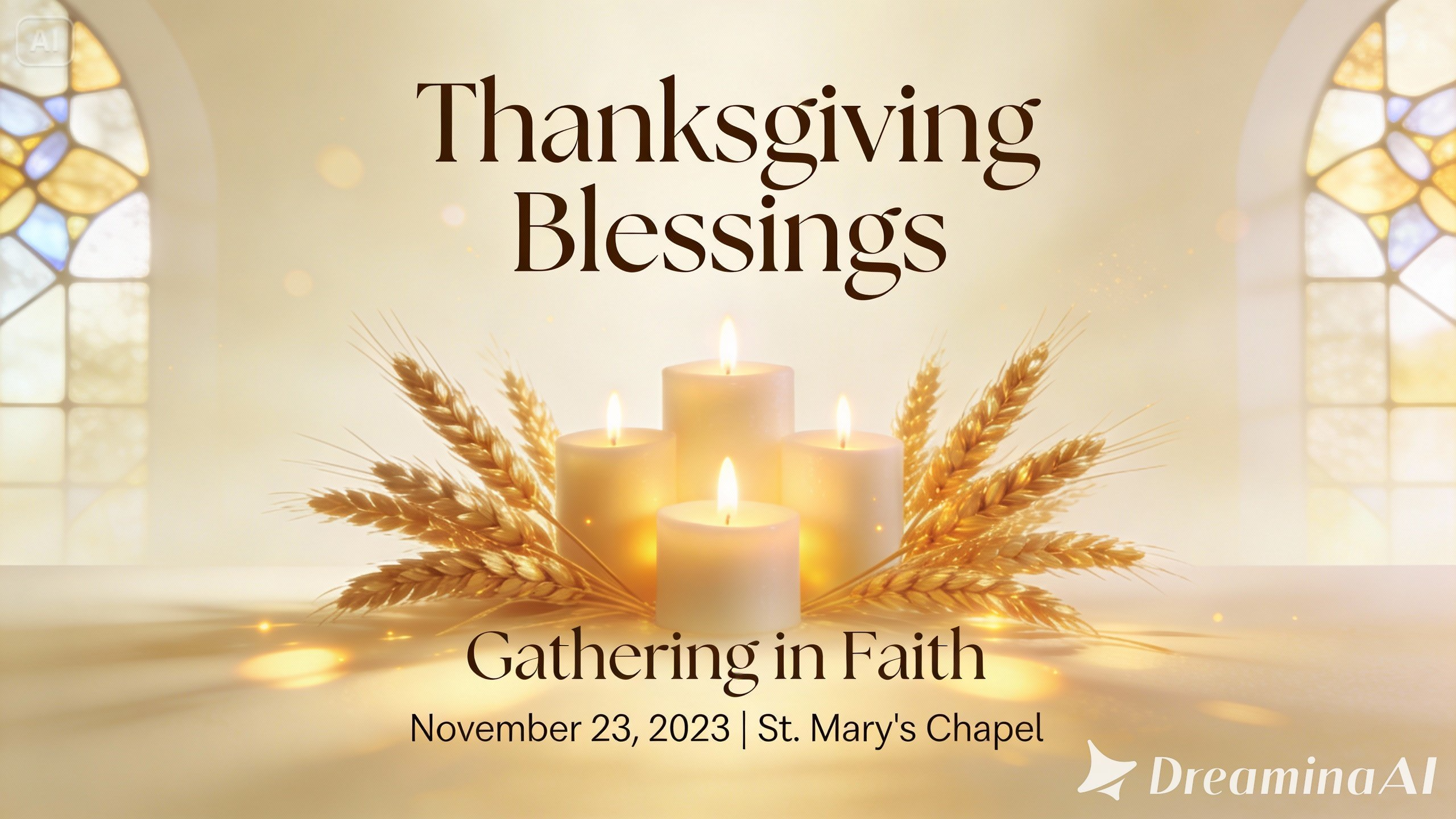 Church Thanksgiving poster design