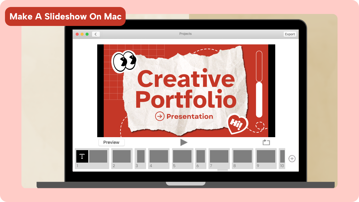 how to make a slideshow on mac
