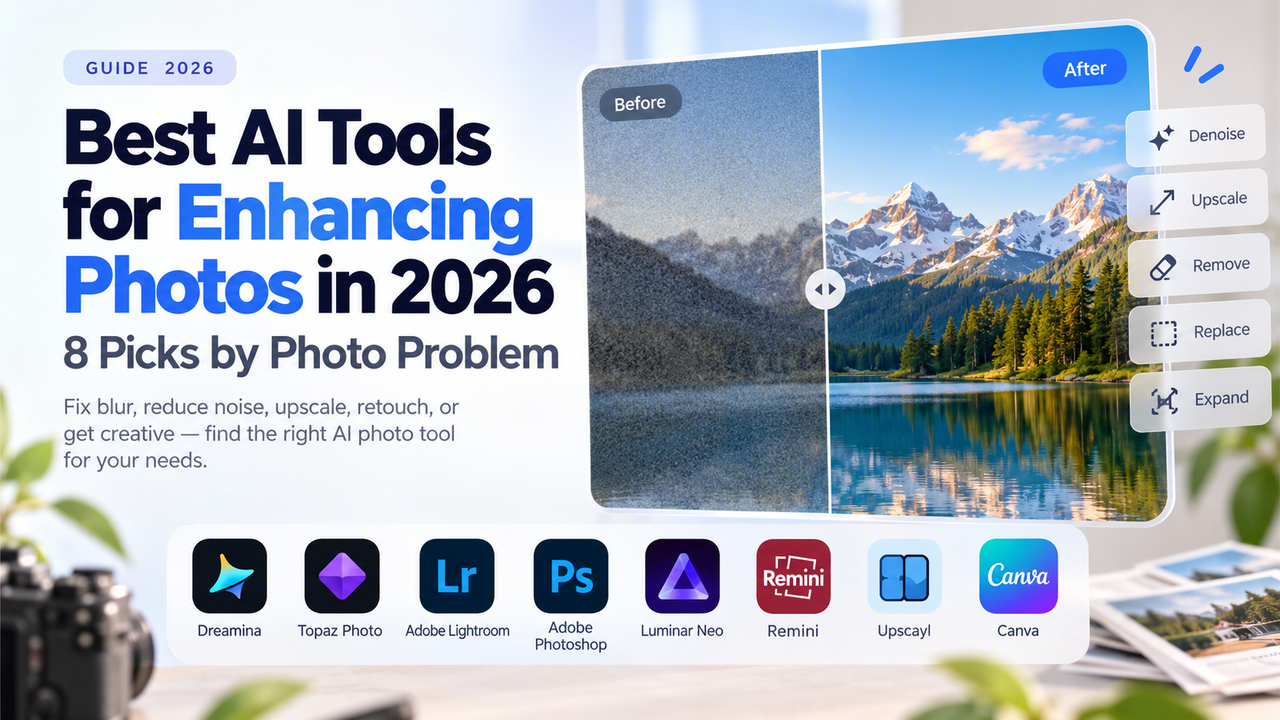 Best AI Tools for Enhancing Photos in 2026: 8 Picks by Photo Problem