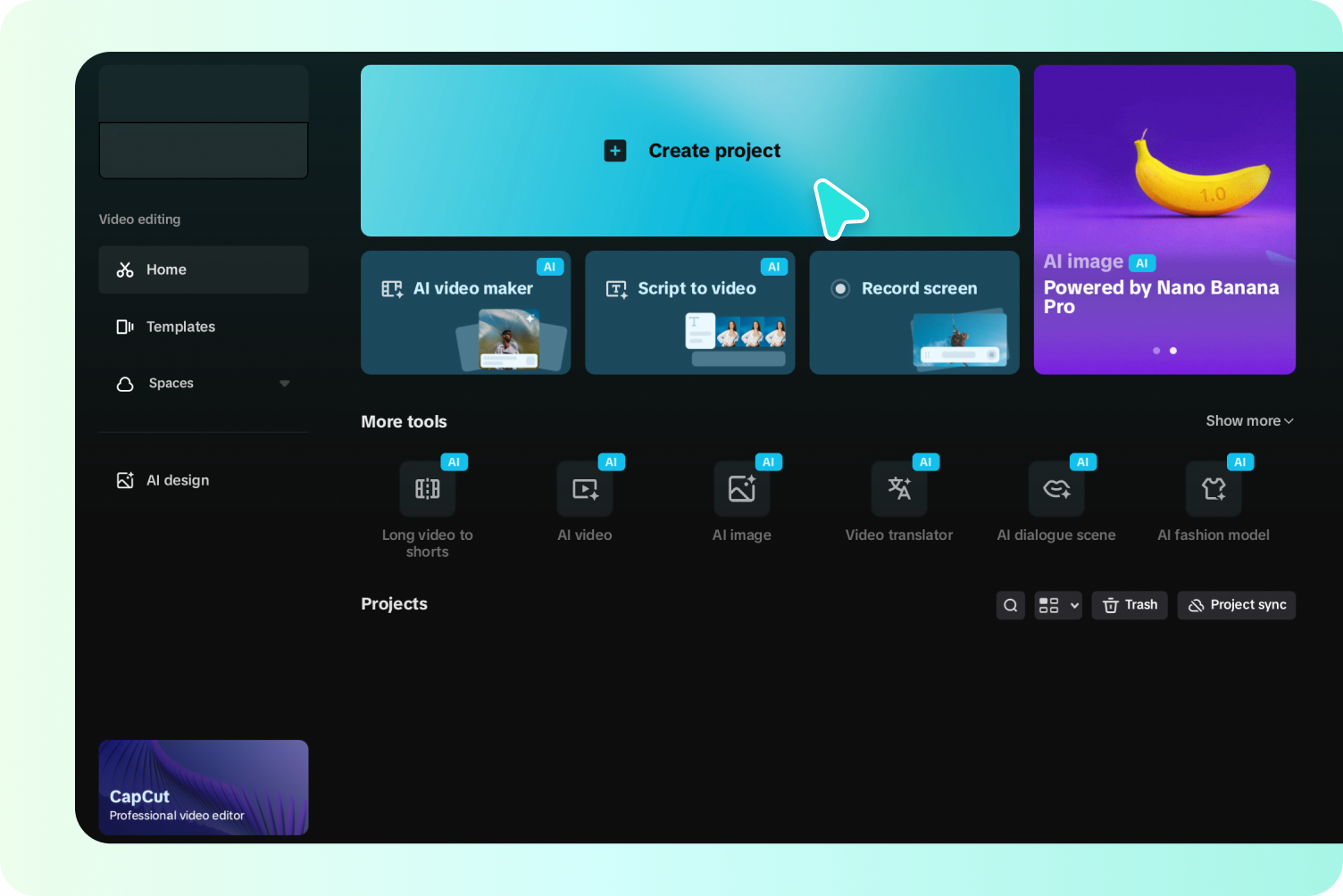 Upload a Hindi video to the CapCut desktop video editor