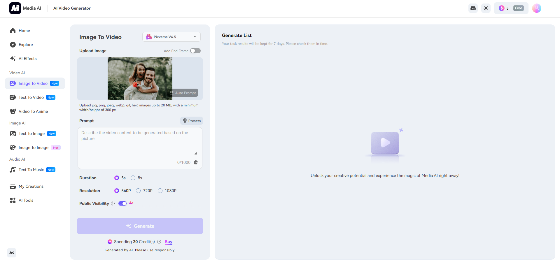 Tạo video hôn của bạn