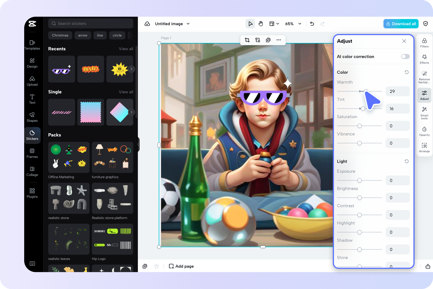 Portrelerinizi özelleştirin.