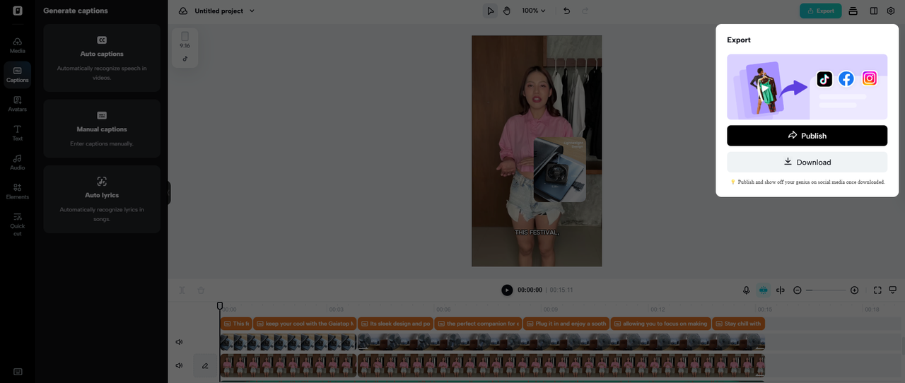Export your video