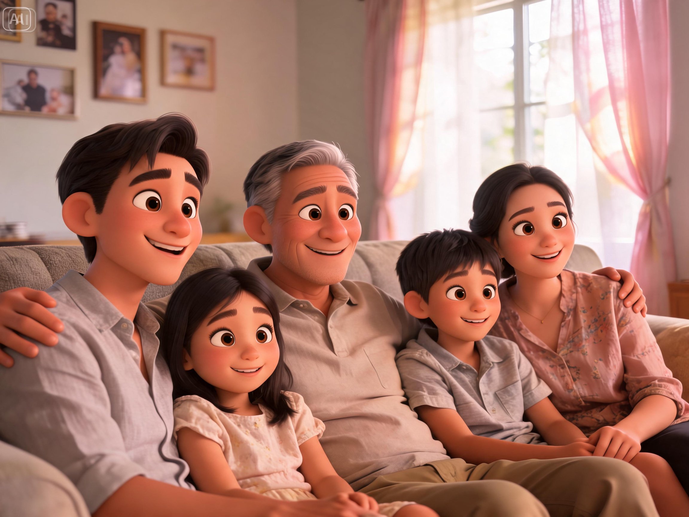 Invite pour un portrait de dessin animé Pixar 3D