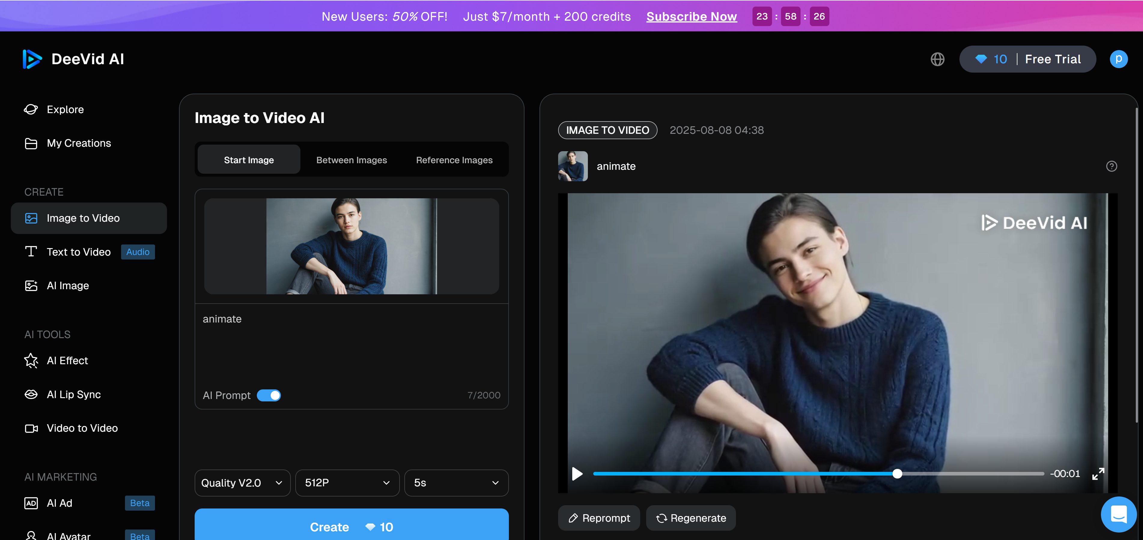 เครื่องมือ AI ฟรีสำหรับสร้างแอนิเมชันจากภาพ