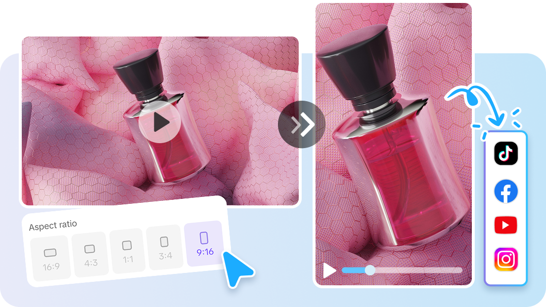 Опции соотношения сторон и языка