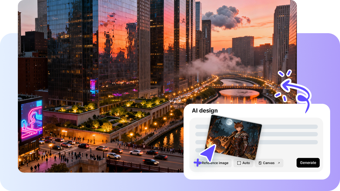Text to cityscape