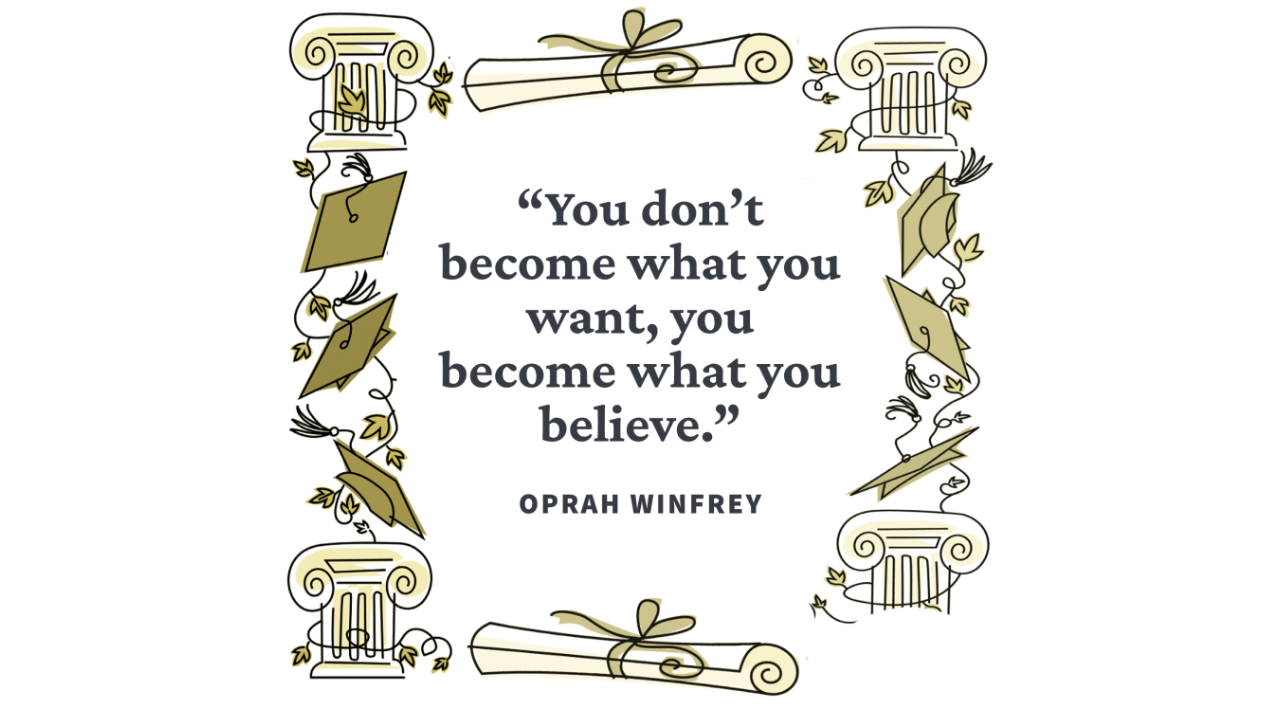 Inspirational quote-based poster example