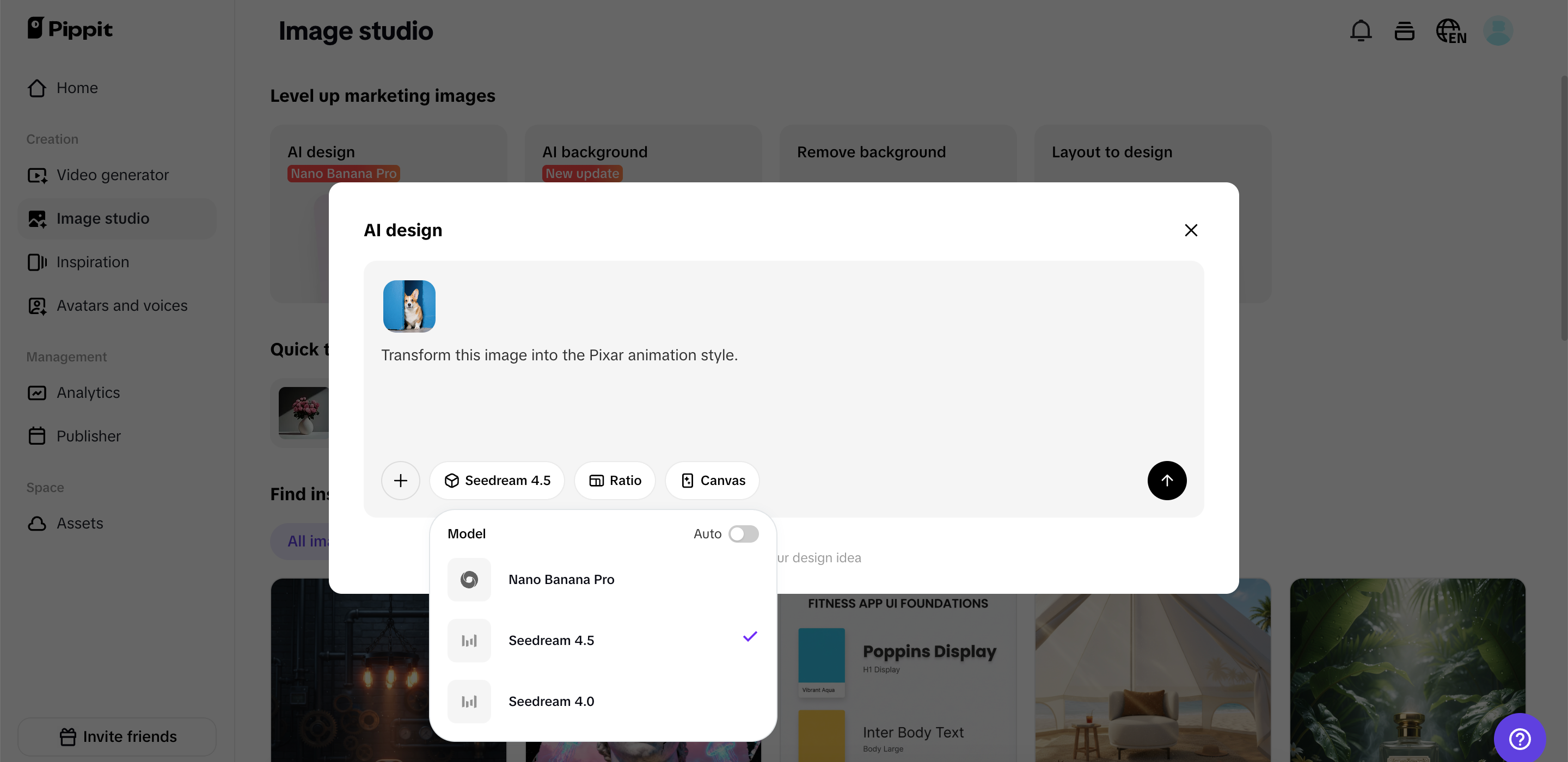 Vytvořit vizualizace