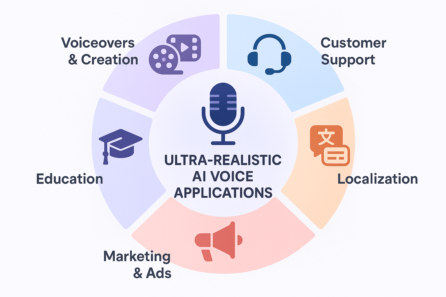 Real-life applications of ultra-realistic AI voices