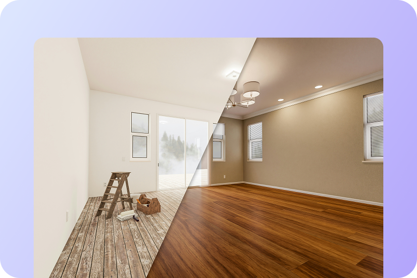 Сравнение до и после