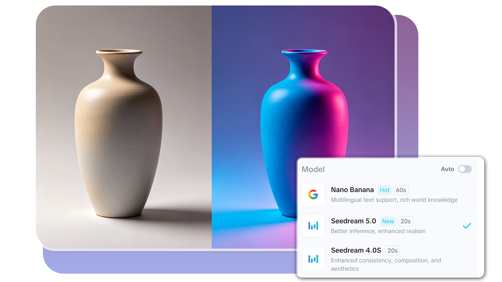 Több AI modell támogatás