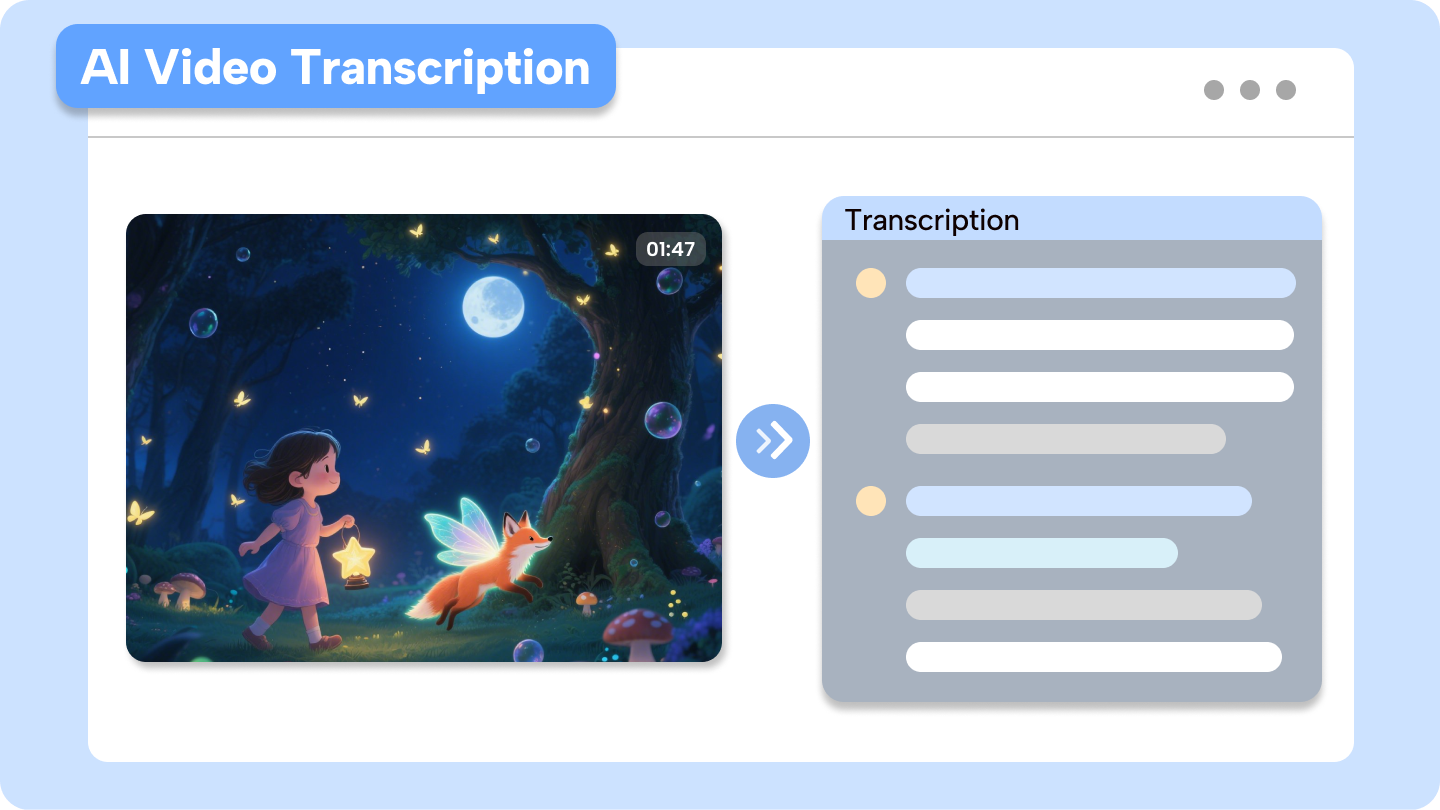 ai video transkription