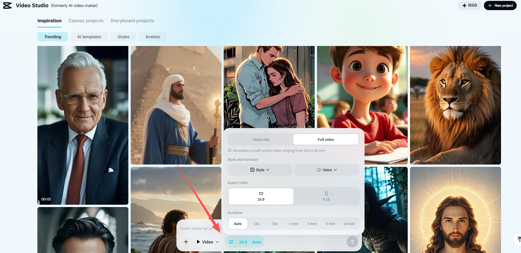 Visual timeline adjustment