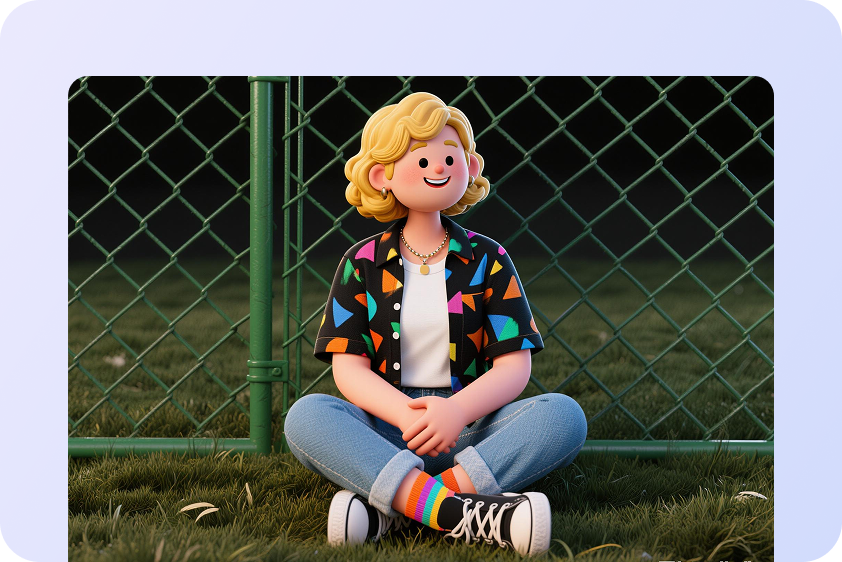 Ilatag ang mga karakter sa 3D