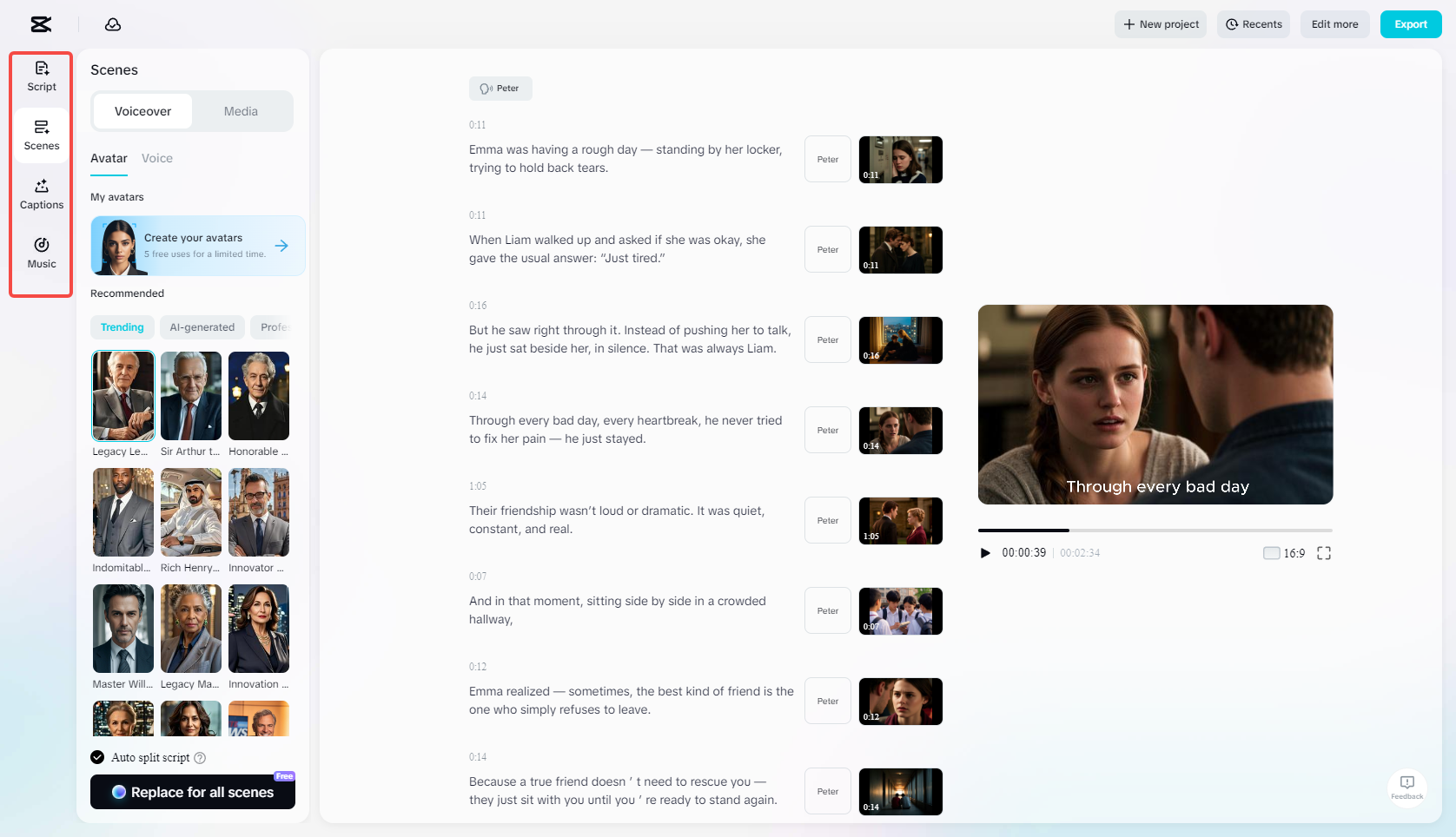 Edit video using various features in CapCut